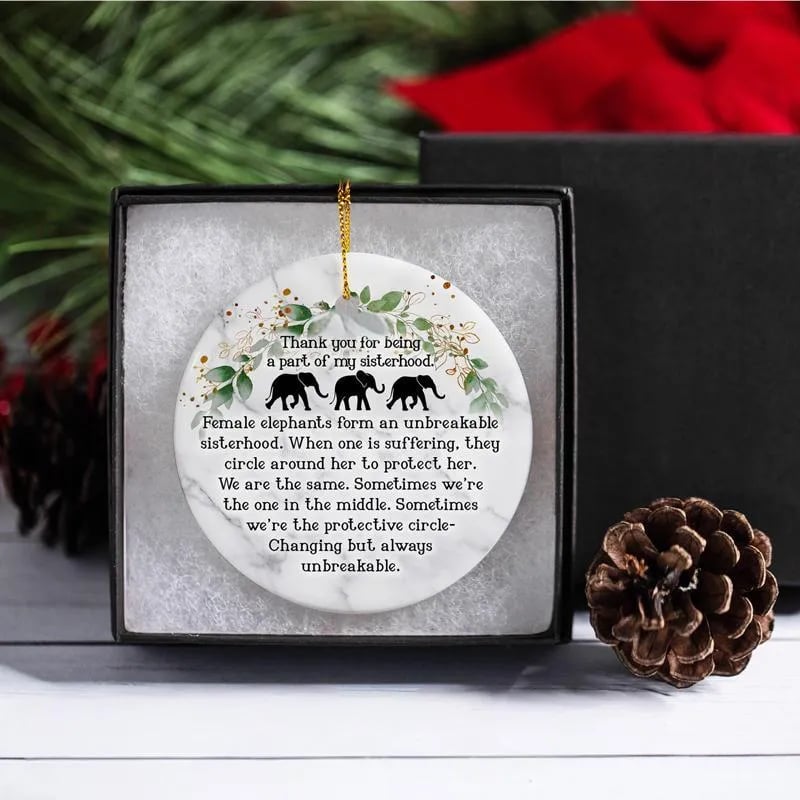 🔥Last Day 49% OFF -🎁🐘Elephant Friendship Ornament
