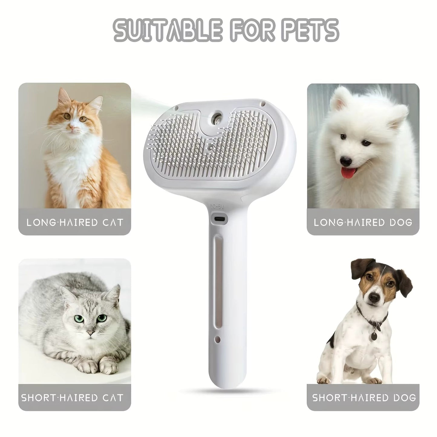 Pet Hair Remover Spray Comb