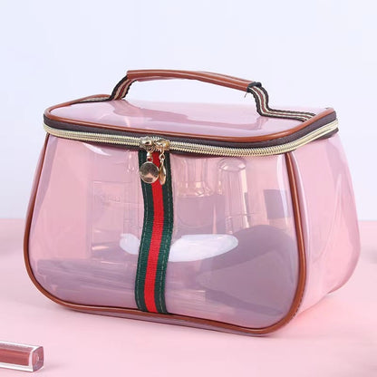 🎄Christmas Sales 49% 🎄 Large Capacity Waterproof Transparent Makeup Cosmetic Bag with Zipper