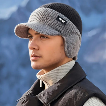🔥LAST DAY 49% OFF🧢Men's Winter Knitted Earflap Hat