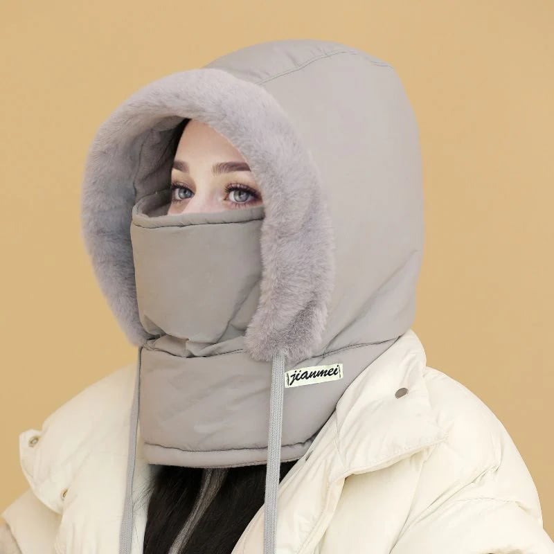 🔥Winter Flash Sale❄️-Buy 2 Get 1 Free! 🧣 Plush-Lined Thermal Hat with Face Mask