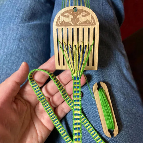⏰Christmas Sale 49% OFF🎄🧶Rigid heddle backstrap loom kit for bandweaving