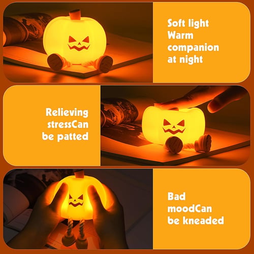 🔥2025 Hot Sale🔥Last Day 49% OFF - Mischievous Grinning Pumpkin Night Light
