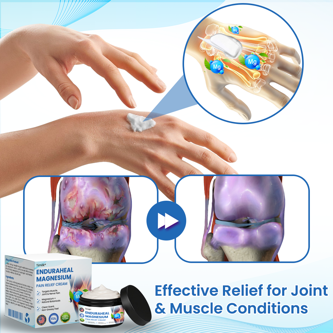【Official Flagship Store】 EnduraHeal Magnesium Pain Relief Cream (Treats Arthritis, Neuropathy, Rheumatism, Sports Injuries & More)