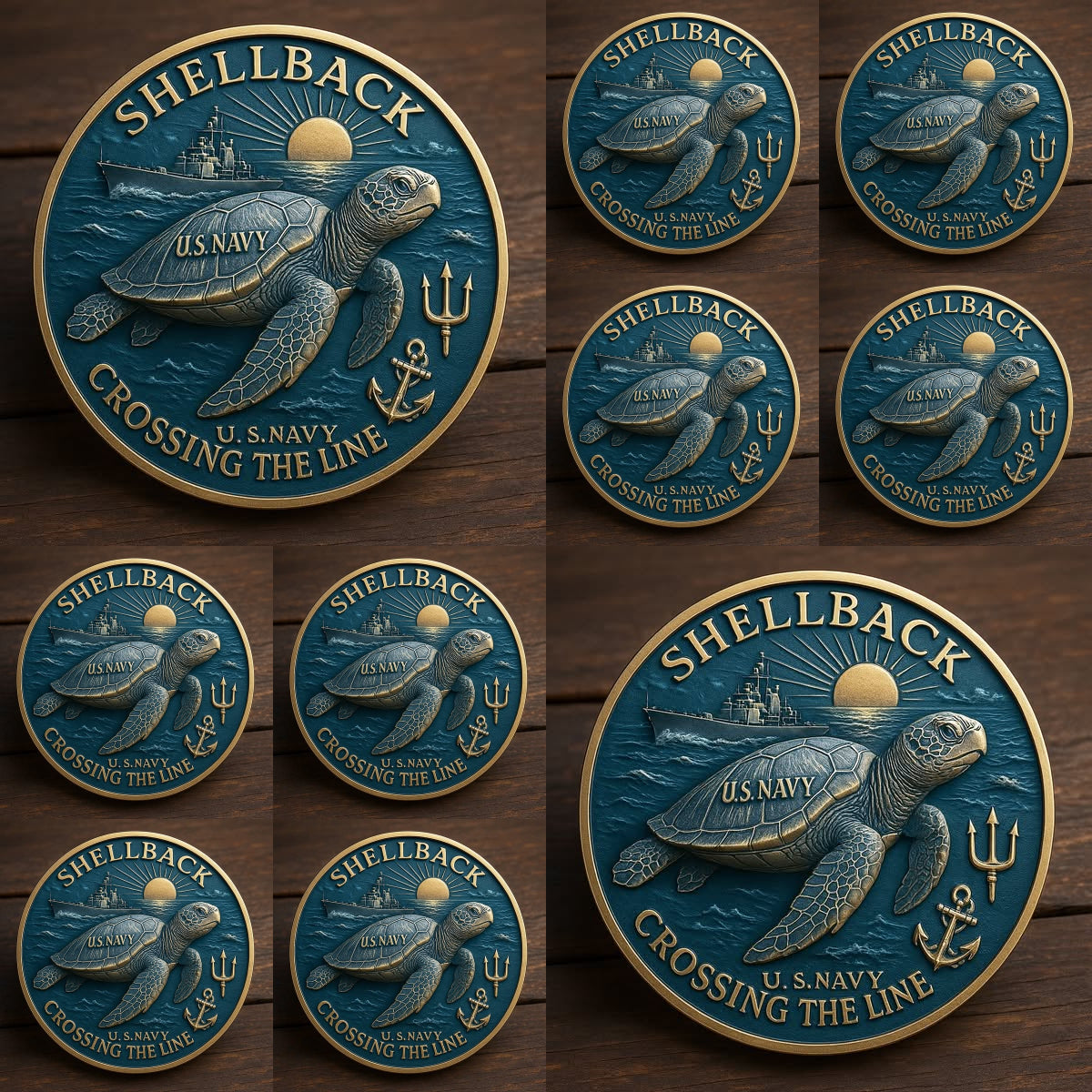 🏆Flash Sale 49% OFF - 🐢⚓Navy “Shellback” Challenge Coin