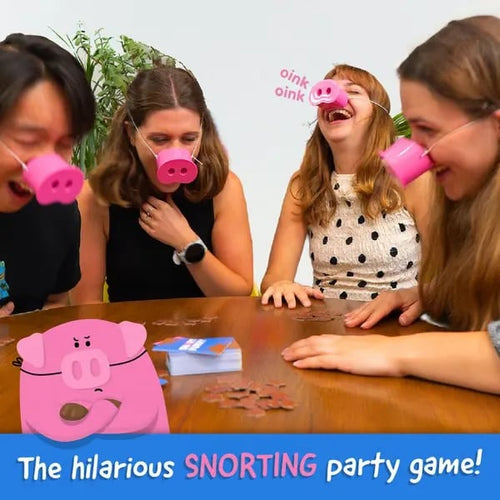 😂Snort Funny – The Oinkcredible You Laugh You Lose Party Game (5 pig snouts )🐽