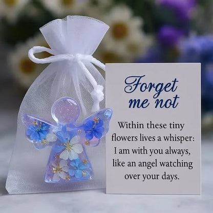🔥LAST DAY 49% OFF - 🪽Forget Me Not Dried Flower Angel Keepsake - Timeless Gift for Remembrance, Comfort & Hope