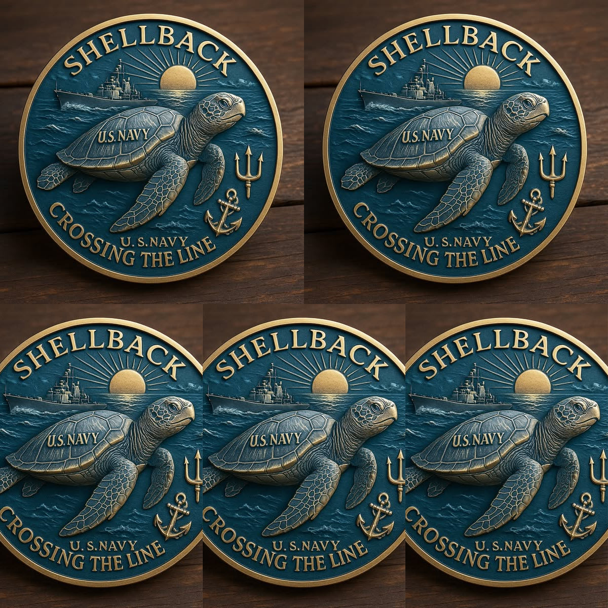 🏆Flash Sale 49% OFF - 🐢⚓Navy “Shellback” Challenge Coin