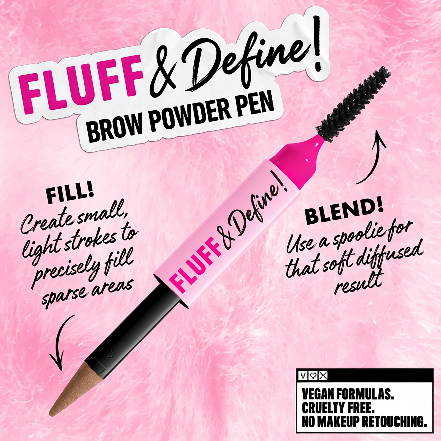 Fluff & Define Brow Powder Pen 🖌️ | 24H Transfer-Resistant Cream-to-Powder ✨