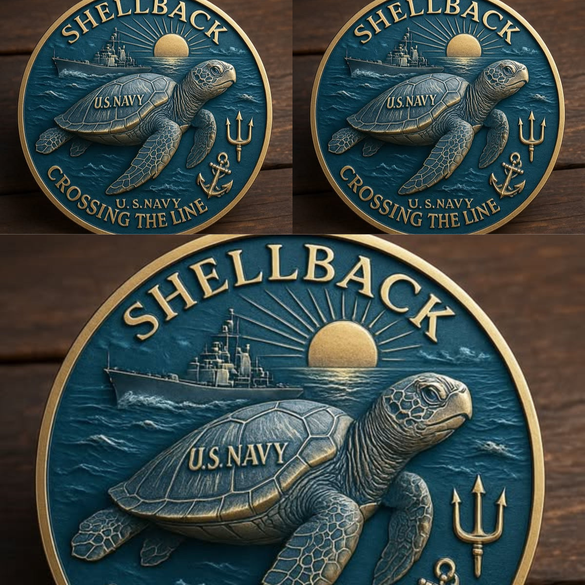 🏆Flash Sale 49% OFF - 🐢⚓Navy “Shellback” Challenge Coin
