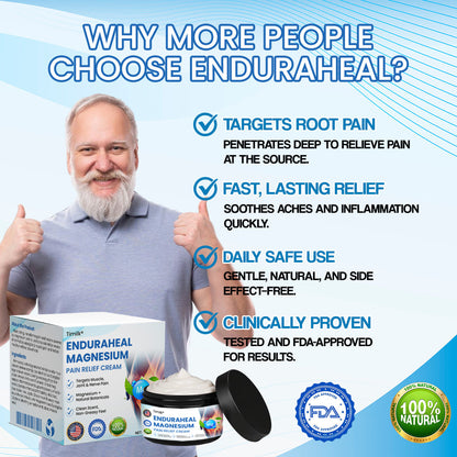 【Official Flagship Store】 EnduraHeal Magnesium Pain Relief Cream (Treats Arthritis, Neuropathy, Rheumatism, Sports Injuries & More)