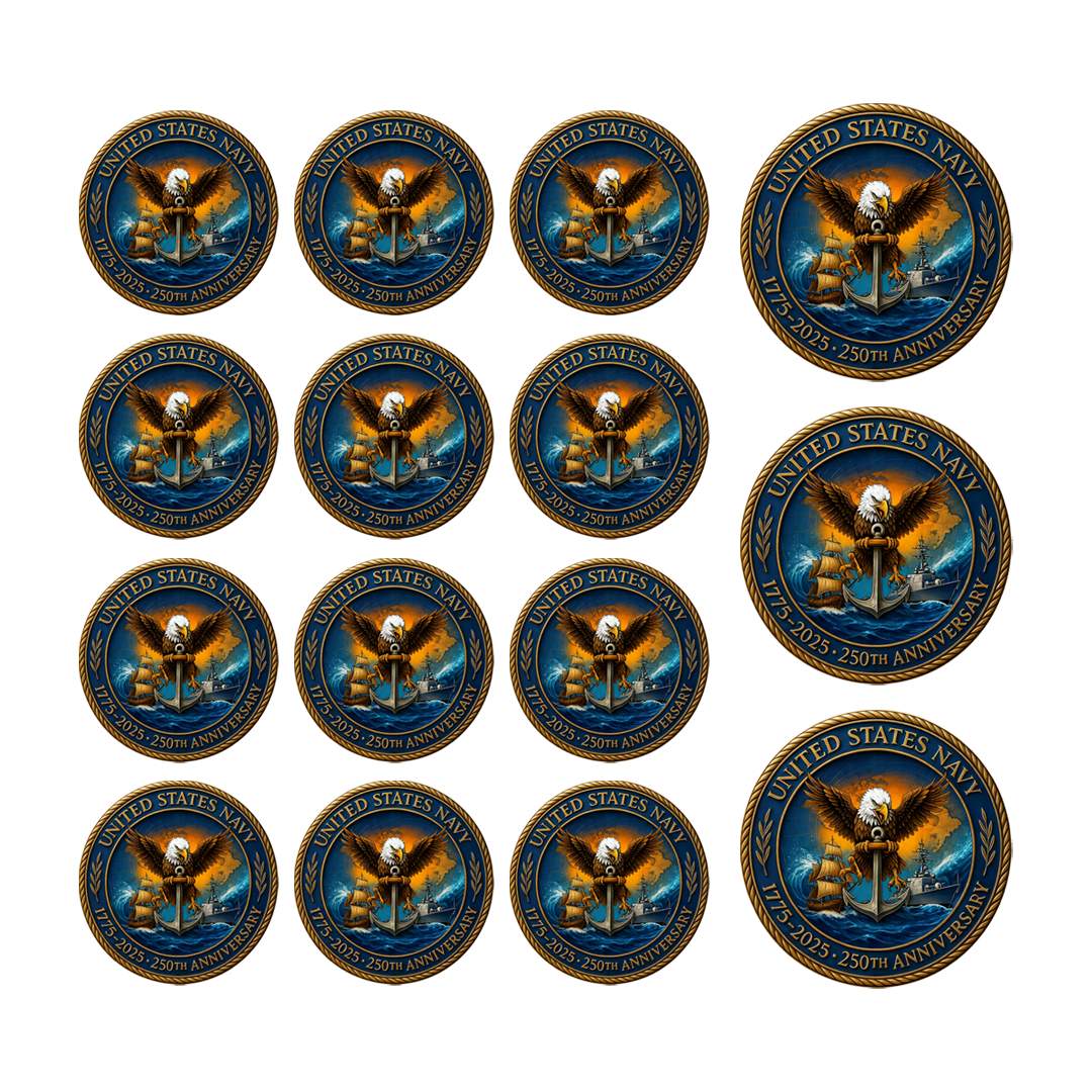 ⚓ U.S. Navy 250th Anniversary Commemorative Coin – 1775–2025