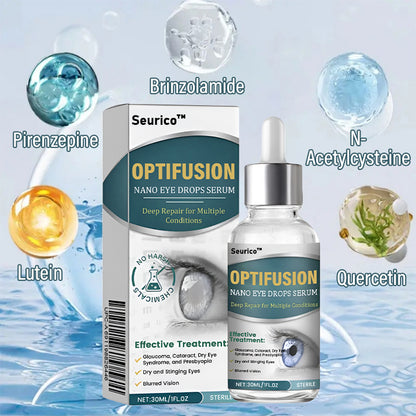 【Official Flagship Store】OptiFusion Nano Eye Drops Serum —Nano Technology Restores Clear Vision,  No Glasses, No Surgery