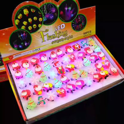 LED Glowing Halloween & Christmas Ring(50PCS)