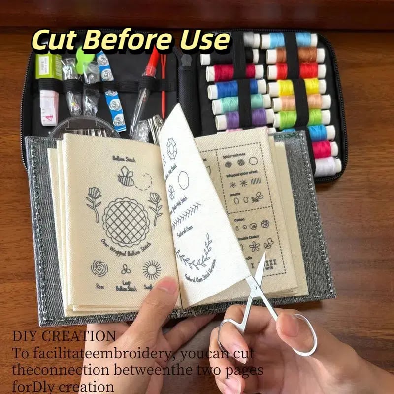 🔥LAST DAY SALE 49% OFF 🌈Beginner-Friendly💕 Embroidery Stitch Book