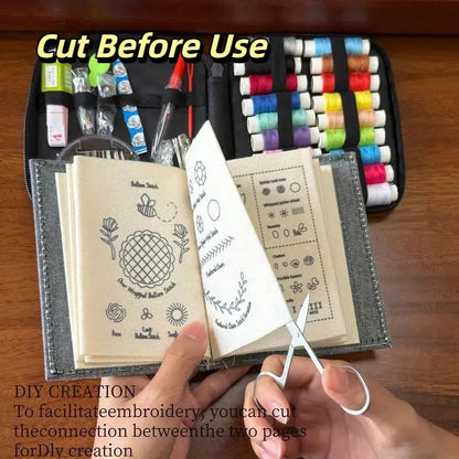🔥LAST DAY SALE 49% OFF 🌈Beginner-Friendly💕 Embroidery Stitch Book