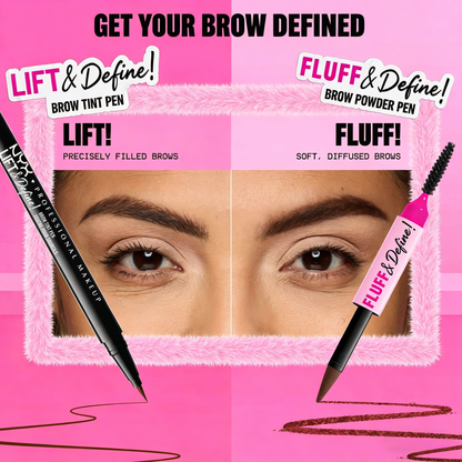 Fluff & Define Brow Powder Pen 🖌️ | 24H Transfer-Resistant Cream-to-Powder ✨