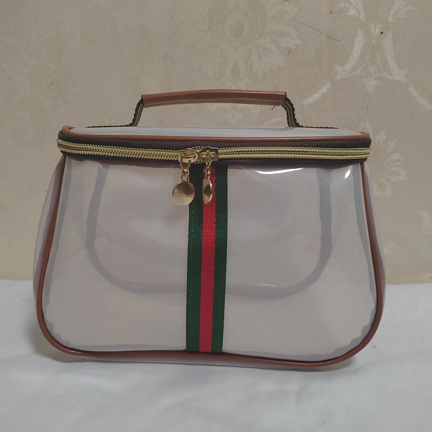 🎄Christmas Sales 49% 🎄 Large Capacity Waterproof Transparent Makeup Cosmetic Bag with Zipper