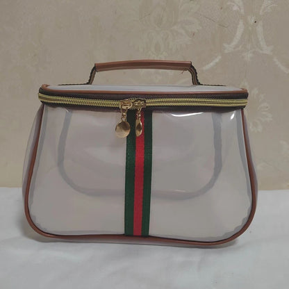 🎄Christmas Sales 49% 🎄 Large Capacity Waterproof Transparent Makeup Cosmetic Bag with Zipper