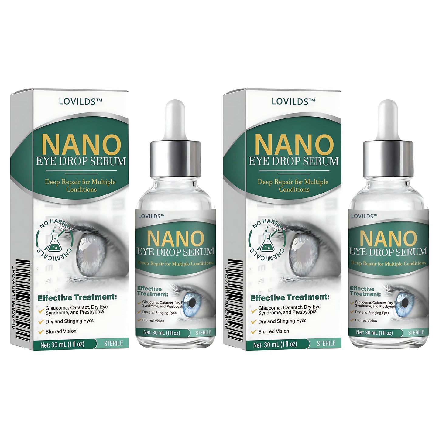 Nano Eye Drops Serum (Suitable for presbyopia, dry eye syndrome, glaucoma, and cataracts) 👀