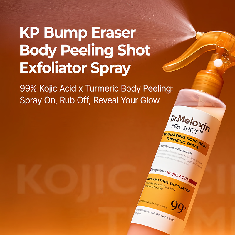 [Dr.Meloxin Official]  Peel Shot Keratin Care Kojic Acid Turmeric Spray 200ml Pore Clearing Exfoliating Formula Skin Repair Scrub