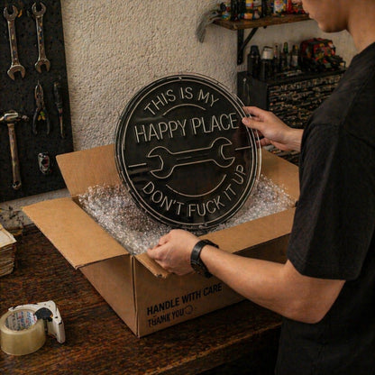 🔥Last Day 70% OFF - ⚡🛠️This Is My Happy Place Neon Garage Sign