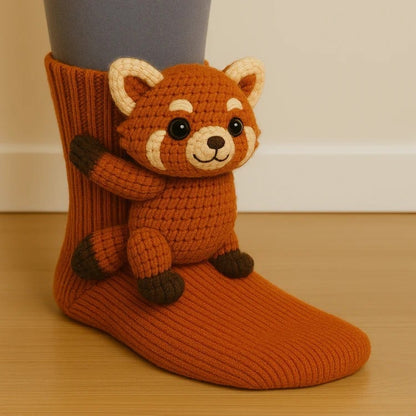 🎅🔥Christmas Winter Sale 49% OFF – Cozy 3D Knit Animal Socks, Cute & Comfy for You or a Lovely Gift 💝