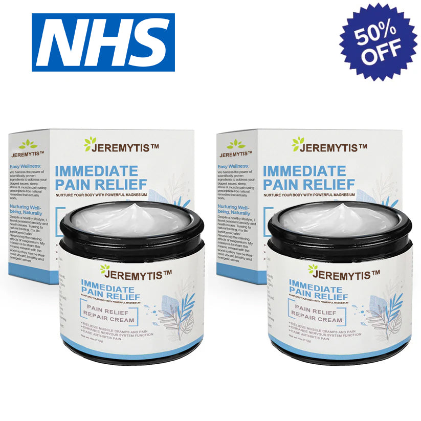 ✅NHS Approved: JEREMYTIS™ Magnesium Pain Healing Bone Cream  (Relief of neuropathy, muscle spasms, cramps or twitches, poor bone health and other arthritis)