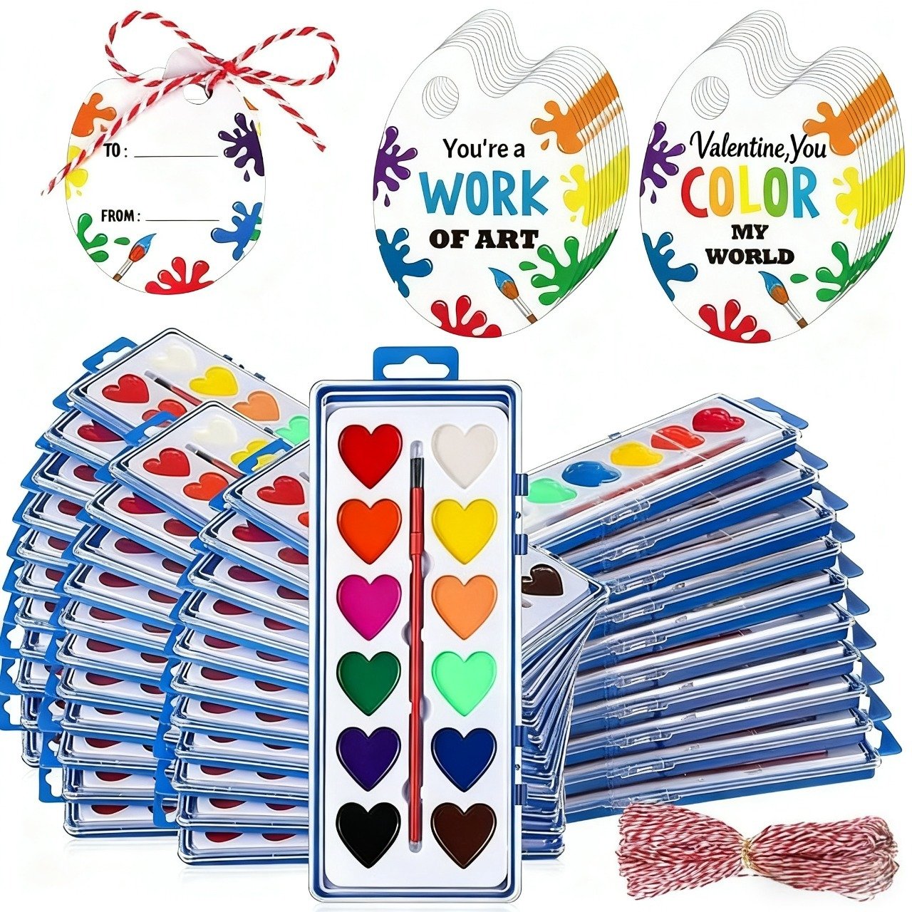 💖🎨2026 Mini Watercolor Paint Set for Valentine's Day | Romantic Art Gift