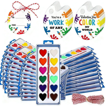 💖🎨2026 Mini Watercolor Paint Set for Valentine's Day | Romantic Art Gift