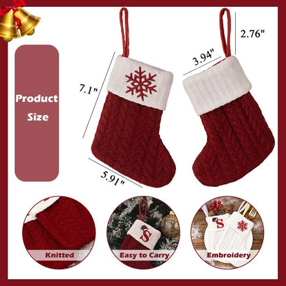 🎅Christmas Sale 49% OFF🧦Personalised Knitted Christmas Stocking for Fireplace and Home Decor