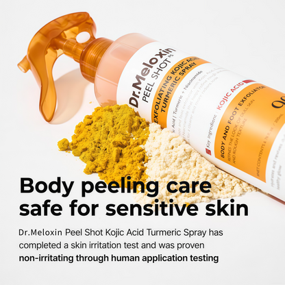 [Dr.Meloxin Official]  Peel Shot Keratin Care Kojic Acid Turmeric Spray 200ml Pore Clearing Exfoliating Formula Skin Repair Scrub