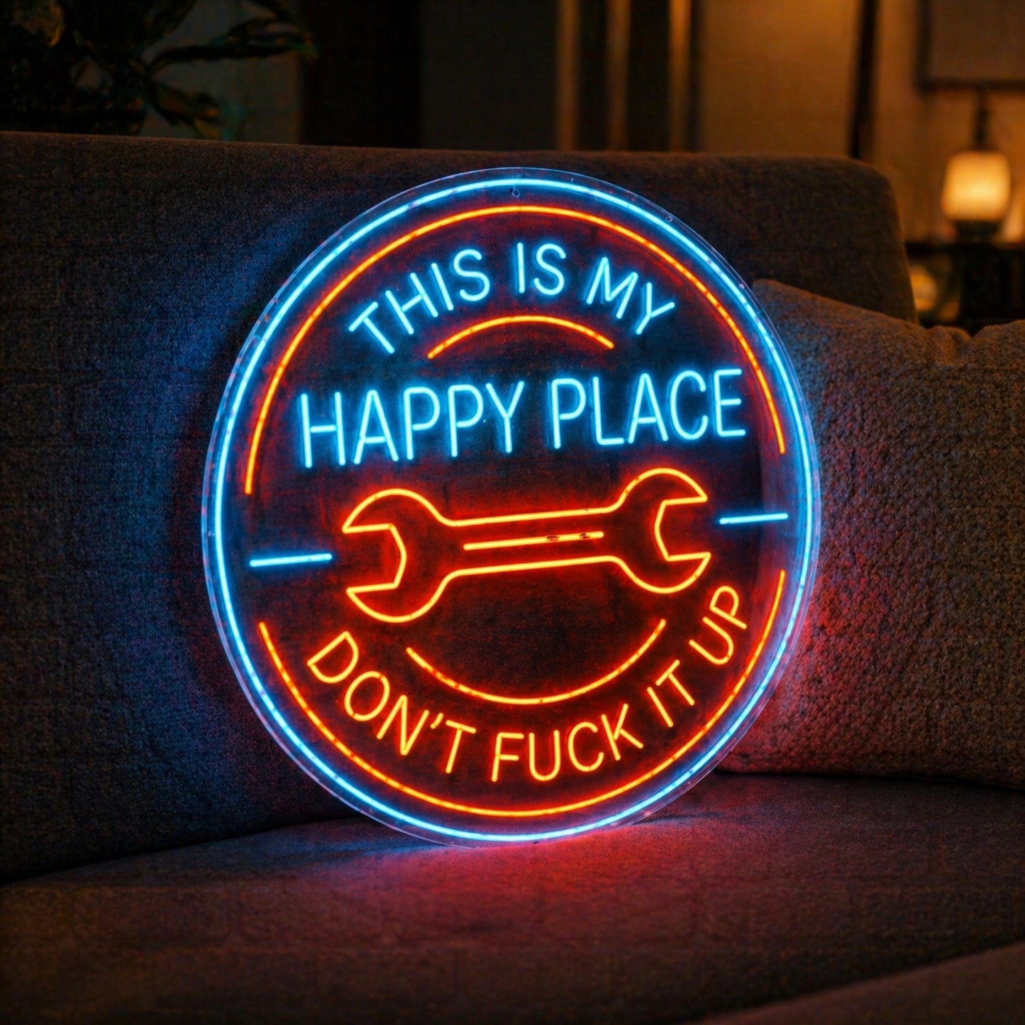 🔥Last Day 70% OFF - ⚡🛠️This Is My Happy Place Neon Garage Sign