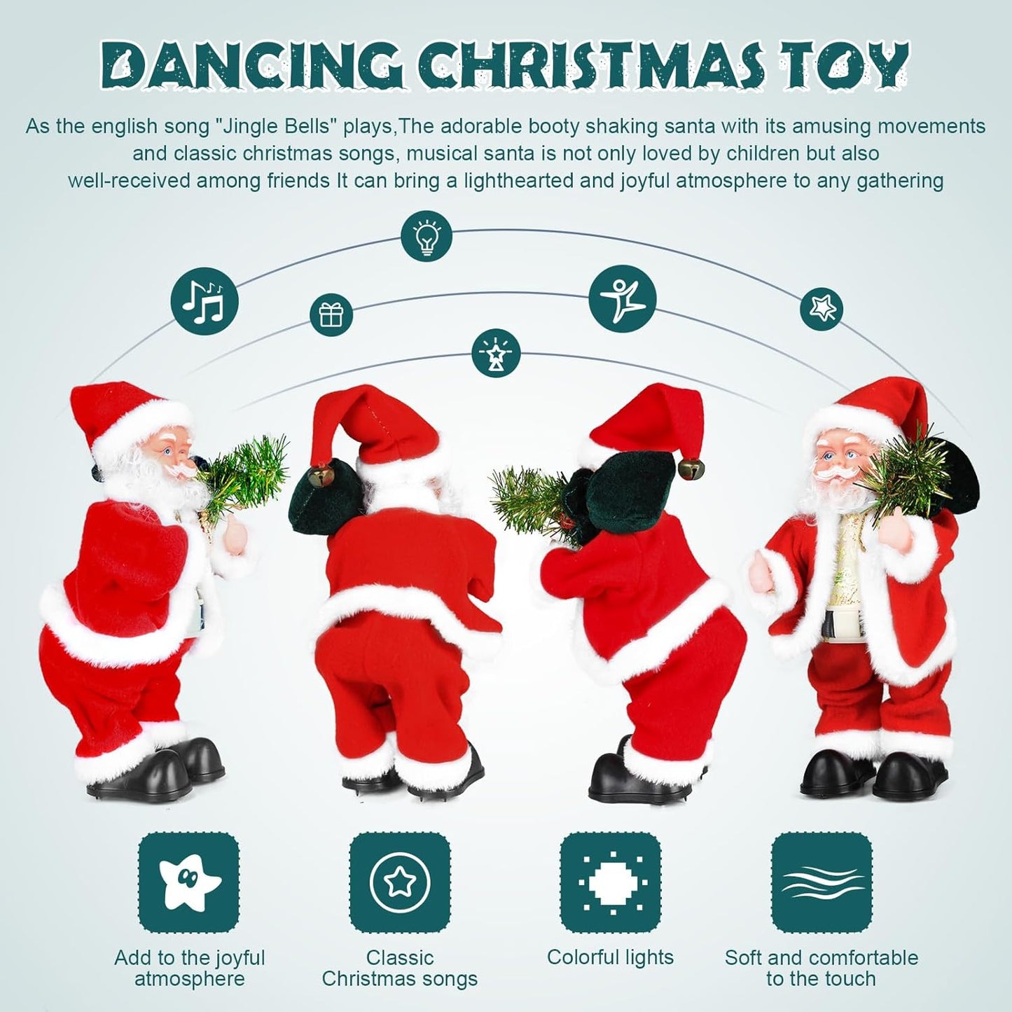 🔥Christmas Doorbuster 49% - 🎁The Twerking Santa Gang : Electric Santa Claus - Wiggling Hips-  Playing Guitar