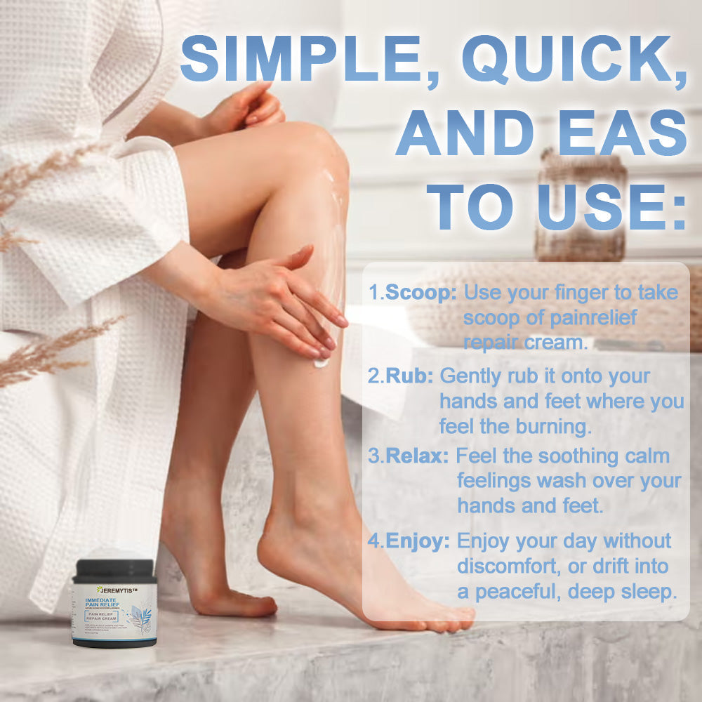 ✅NHS Approved: JEREMYTIS™ Magnesium Pain Healing Bone Cream  (Relief of neuropathy, muscle spasms, cramps or twitches, poor bone health and other arthritis)