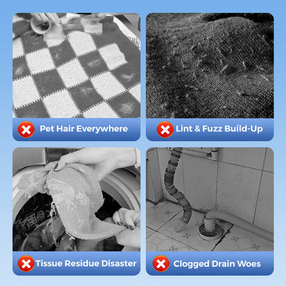 🧼 Floating Lint Mesh Bag – Catches Hair & Lint, Reusable & Protects Washing Machine/Drain 🚿