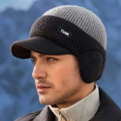 🔥LAST DAY 49% OFF🧢Men's Winter Knitted Earflap Hat