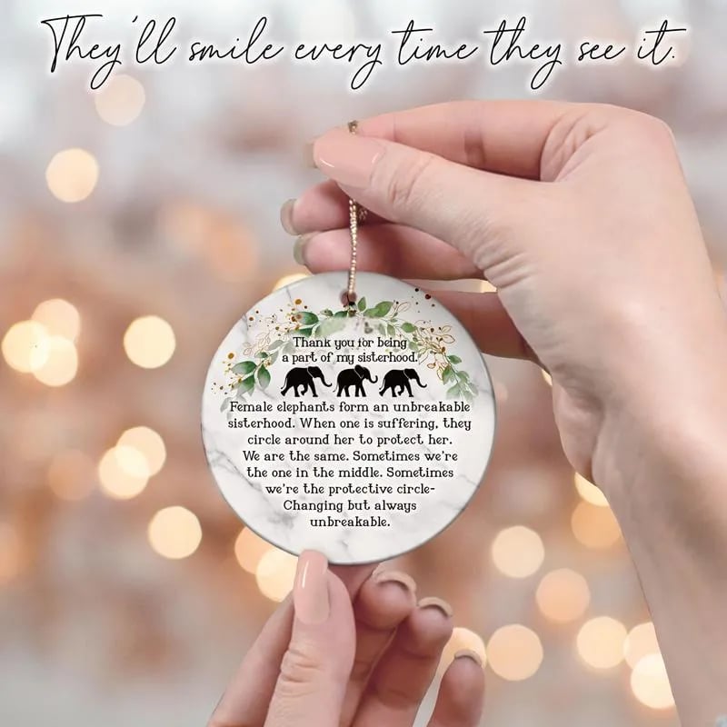 🔥Last Day 49% OFF -🎁🐘Elephant Friendship Ornament