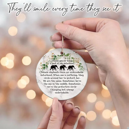 🔥Last Day 49% OFF -🎁🐘Elephant Friendship Ornament