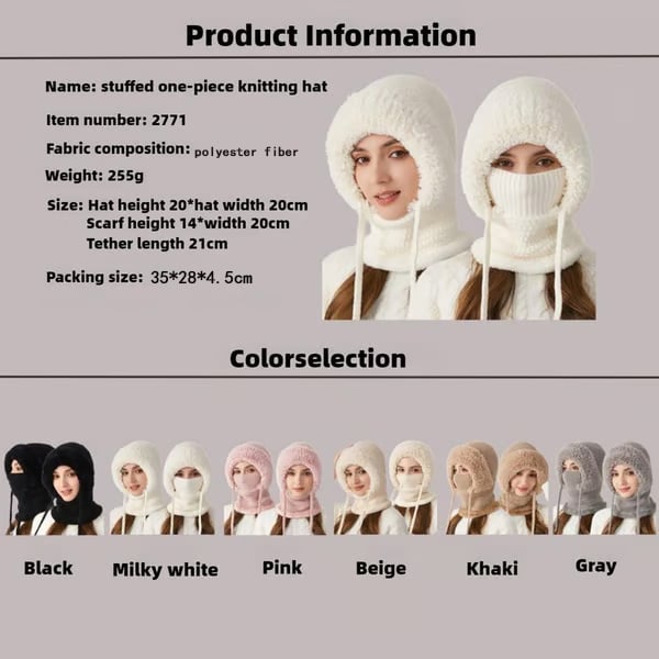 🔥 3,869 Sold and Counting!💥🔥3 in 1 Beanie Hat For Women