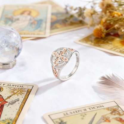 🔥Last Day 50% OFF - 🔮Handmade Witch’s Return-Knot Protection Ring