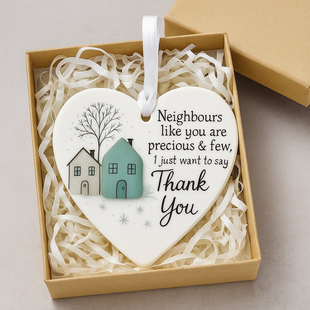 🏠💝"Thank You Neighbours" Heart - Shaped Ornament🌟🔥Buy 2 Get 1 Free!