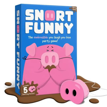 😂Snort Funny – The Oinkcredible You Laugh You Lose Party Game (5 pig snouts )🐽