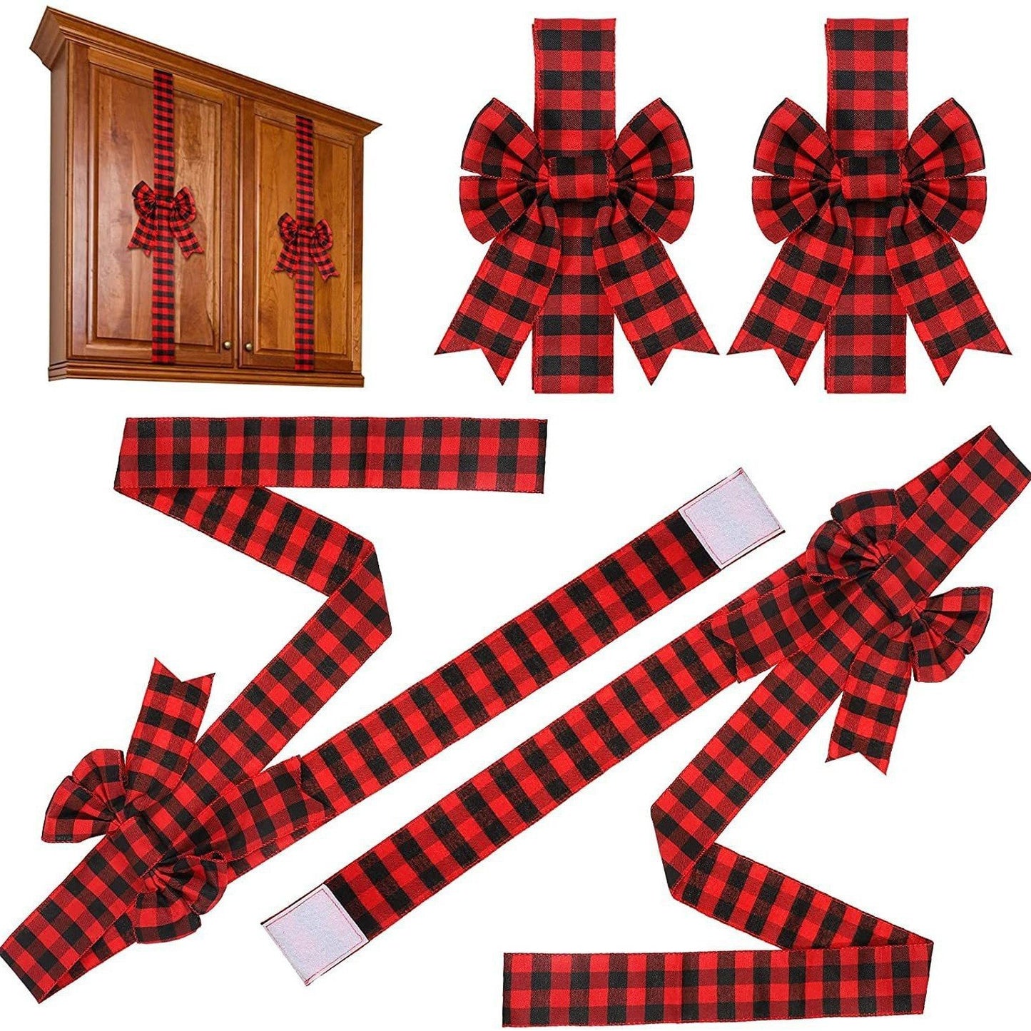 🎀Christmas Cabinet Ribbons Bows