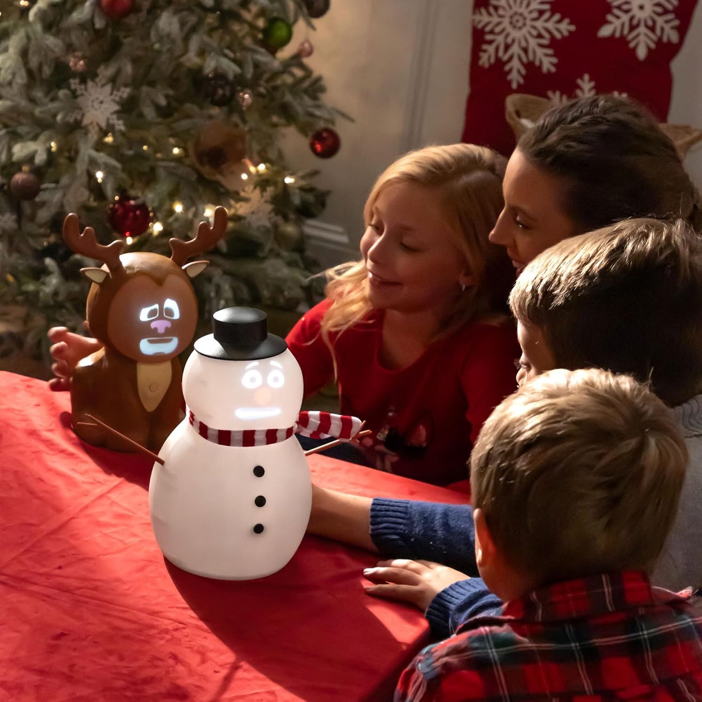 🎅Christmas Sale 49% Off ⛄️ Talking Animated Blink Snowman with Built in Projector & Speaker Plug'n Play🎄