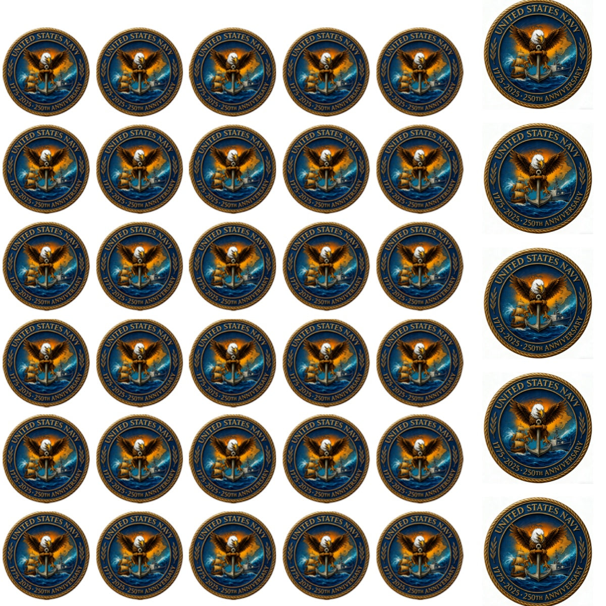 ⚓ U.S. Navy 250th Anniversary Commemorative Coin – 1775–2025