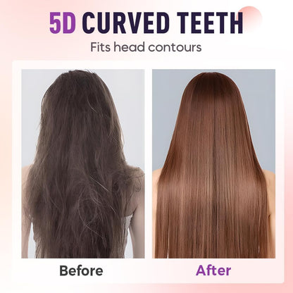 🔥Last Day 49% OFF - Cordless Hot Brush, Wireless Straightener for Straight to Wavy Hair