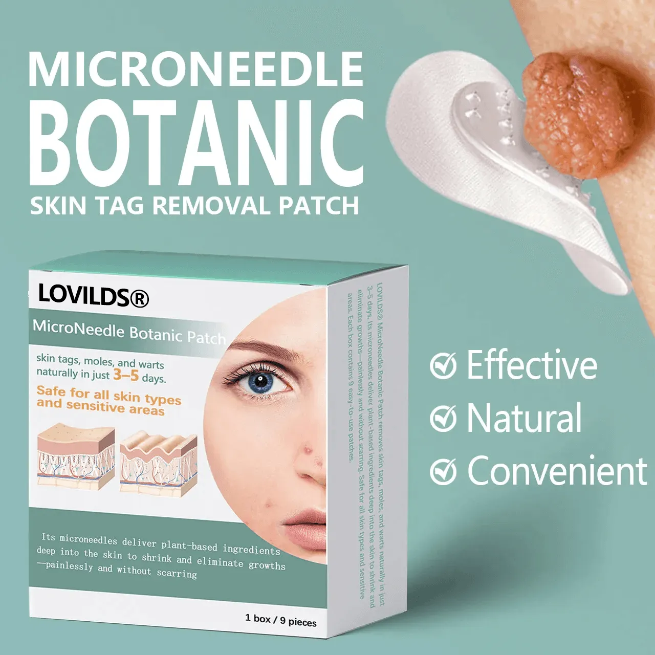 🔥Final 3 Hours -  Magnesium MicroNeedle Quick Remove Skin Tag Patches