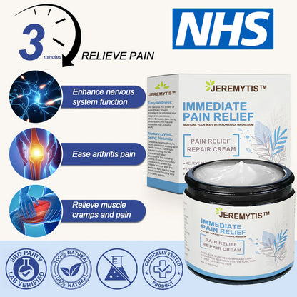 ✅NHS Approved: JEREMYTIS™ Magnesium Pain Healing Bone Cream  (Relief of neuropathy, muscle spasms, cramps or twitches, poor bone health and other arthritis)