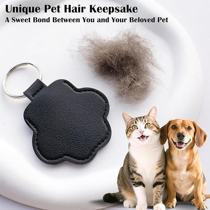 💖Leather Pet Memorial Keychain  🐾 Keep Their Memory Close, Always(49%Off)